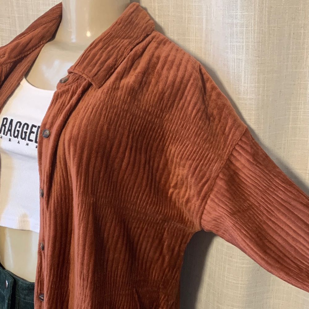 Rust Button-Up Shirt - Picture 2 of 4